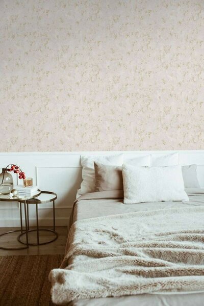 A.S. Création | Vliesová tapeta na stenu Casual Living 39387-1 | 0,53 x 10,05 m | krémová, šedá, zlatá