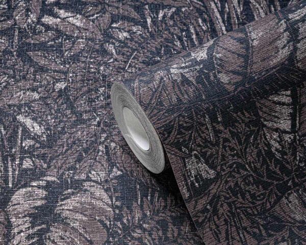 A.S. Création | Vliesová tapeta na stenu Smart Surfaces 39560-5 | 0,53 x 10,05 m | čierna, hnedá, zlatá