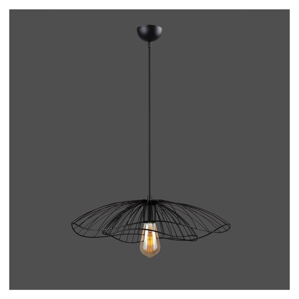 Čierne závesné svietidlo Squid Lighting Root, výška 111 cm