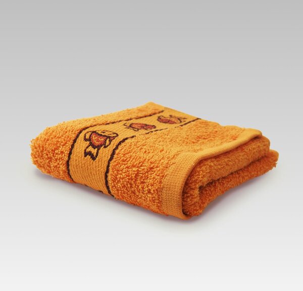 Dobrý Textil Detský uterák s motívom 30x50 - Oranžová | 30 x 50 cm