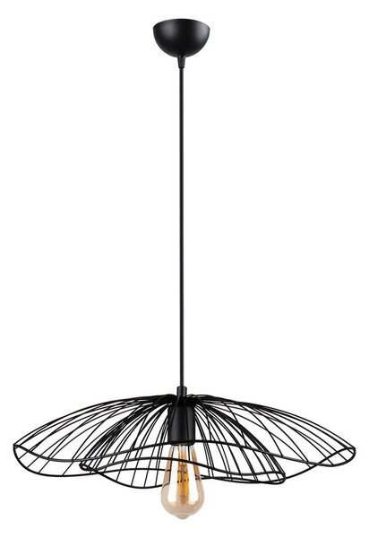 Čierne závesné svietidlo Squid Lighting Root, výška 111 cm