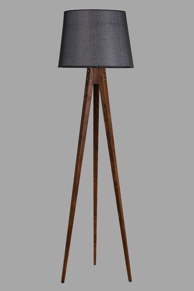 ASIR Stojacia lampa TRIPOD čierny orech