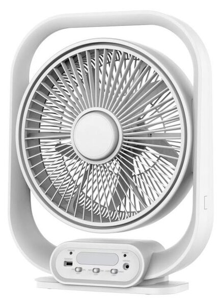LED Stolová lampa s ventilátorom LED/2W/230V biela