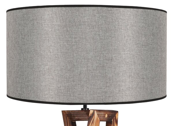 ASIR Stojacia lampa MACKA hnedá sivá