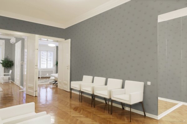 A.S. Création | Vliesová tapeta na stenu Versace 34862-3 | 0,70 x 10,05 m | šedá