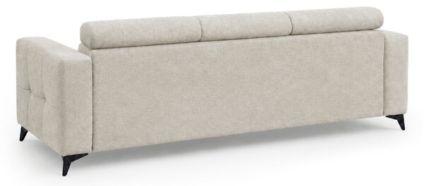 Sofa Nardo s funkciou spania - svetlý béžový šenil Vibe 06