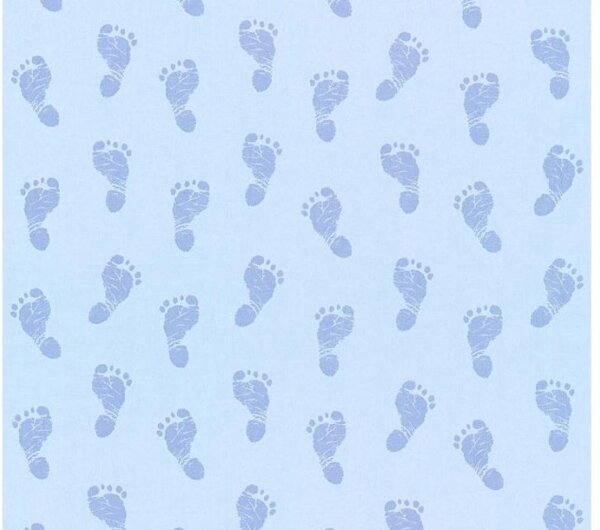 A.S. Création | Vliesová tapeta na stenu Little Stars 35863-2 | 0,53 x 10,05 m | modrá, metalická