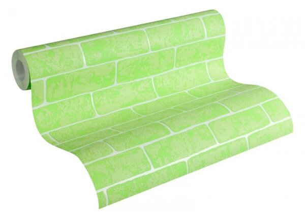 A.S. Création | Vliesová tapeta na stenu Club Tropicana 35981-3 | 0,53 x 10,05 m | zelená, biela
