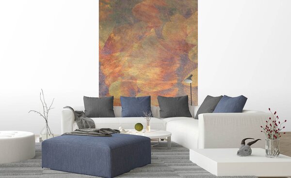 DIMEX | Vliesové fototapety na stenu Abstrakt slnečnice MS-2-0383 | 150 x 250 cm | žltá, oranžová