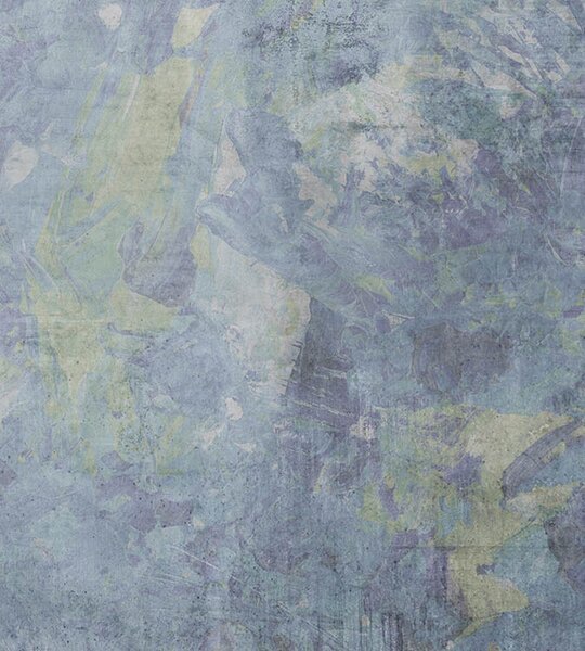 DIMEX | Vliesová fototapeta na stenu Abstrakt modrá maľba MS-3-0357 | 225 x 250 cm | modrá
