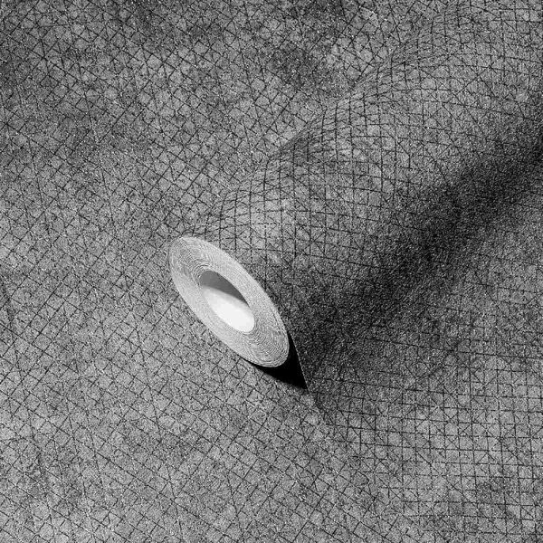 A.S. Création | Vliesová tapeta na stenu THE BOS 38826-7 | 0,53 x 10,05 m | metalická, šedá