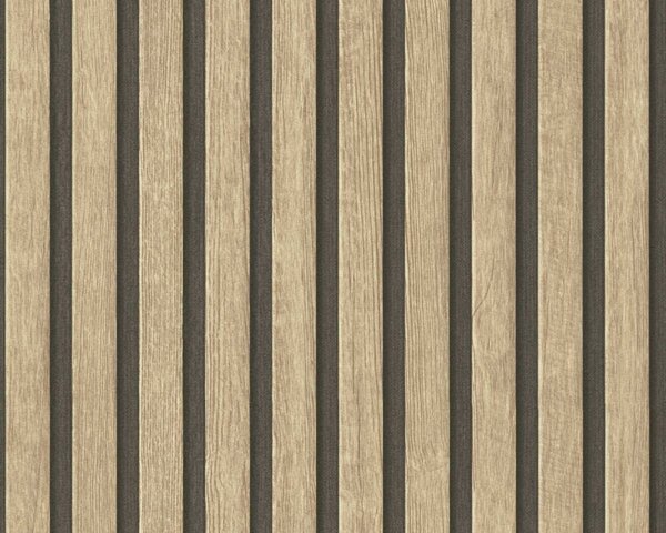 A.S. Création | Vliesová tapeta na stenu Elements 39109-1 | 0,53 x 10,05 m | béžová, hnedá, čierna