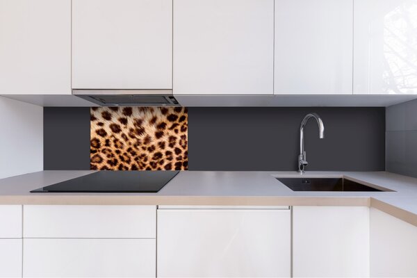 DIMEX | Dibond doska za kuchynskú linku | DBW-06040-069 Leopardia koža | 60 x 40 cm