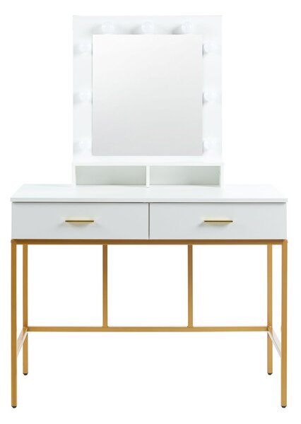 Dekorstudio Elegantný toaletný stolík s LED osvetlením LUMIERE GOLD