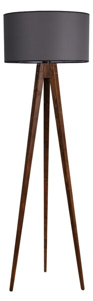 ASIR Stojacia lampa LAMBADER orech sivá