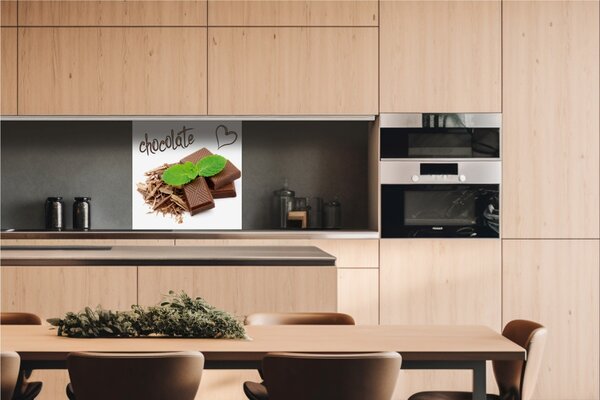 DIMEX | Dibond doska za kuchynskú linku | DBW-06060-021 Čokoláda | 60 x 60 cm