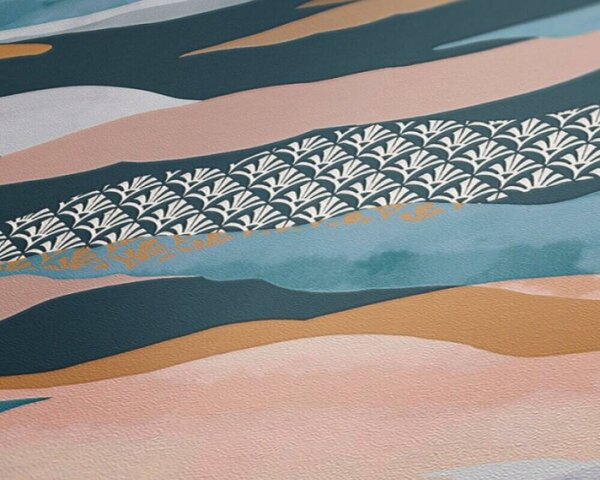 A.S. Création | Vliesová tapeta na stenu PintWalls 39699-4 0,53 x 10,05 m | modrá, béžová, biela