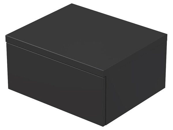 Kúpeľňová skrinka pod umývadlo na desku Naturel Ratio 60x29,6x50 cm v antracitovej farbe lesk ND601Z26PU.A0076