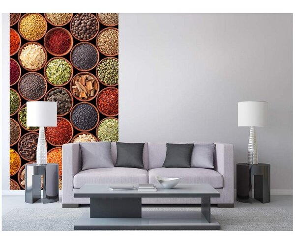 DIMEX | Vliesové fototapety na stenu Misky s korením MS-2-0243 | 150 x 250 cm | viacfarebná
