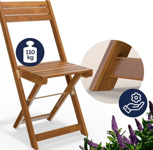 Balkónový nábytok VITEK, 1+2, prírodná hnedá Casaria