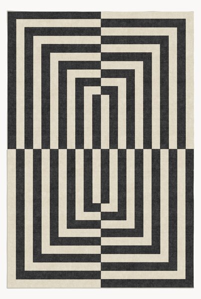 Umývateľný koberec's nízkym vlasom Op Art by Jonathan Adler