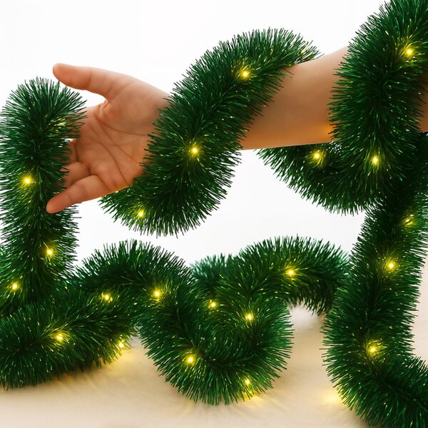 LED vianočná girlanda na stromček zelená