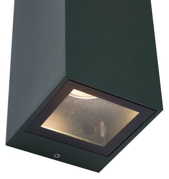 Moderné nástenné svietidlo tmavozelené 2-svetlá GU10 70mm IP54 - Baleno