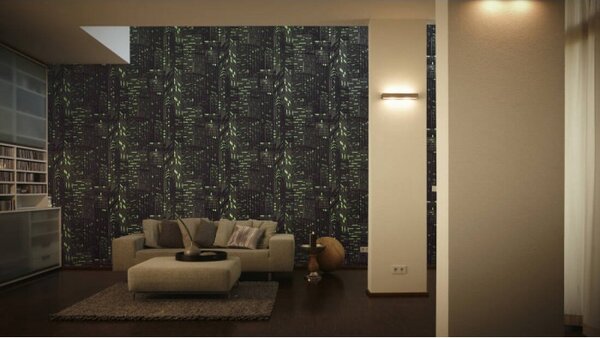 A.S. Création | Vliesová tapeta na stenu Il Decoro 2528-45 | 0,53 x 10,05 m | čierna, metalická