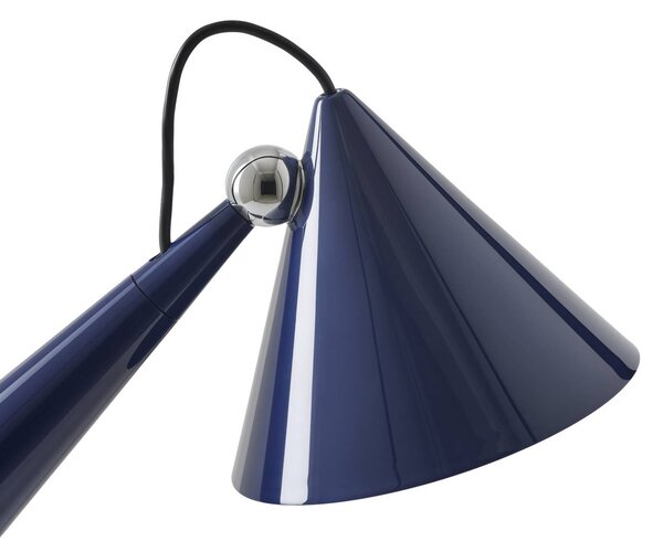 Stolová LED lampa Tom Dixon Pose, indigová farba, výška 25 cm
