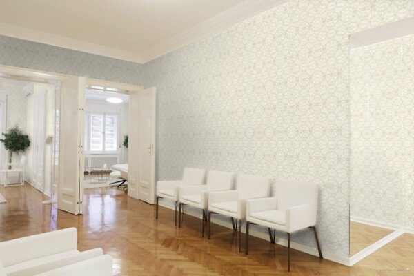 A.S. Création | Vliesová tapeta na stenu Versace 37049-3 | 0,70 x 10,05 m | krémová, béžová