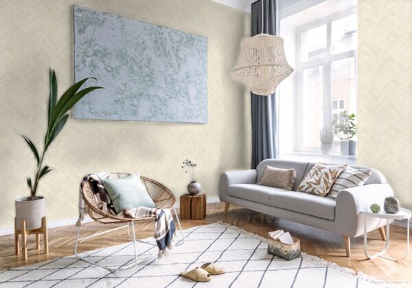 A.S. Création | Vliesová tapeta na stenu Versace 37051-5 | 0,70 x 10,05 m | krémová, metalická