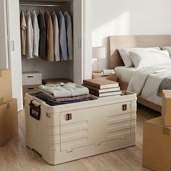 Skladací úložný box Redcliffs béžový