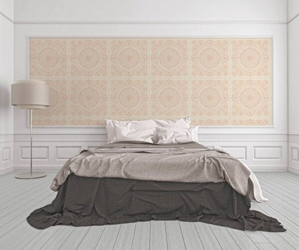 A.S. Création | Vliesová tapeta na stenu Versace 37055-6 | 0,70 x 10,05 m | ružová, biela, krémová