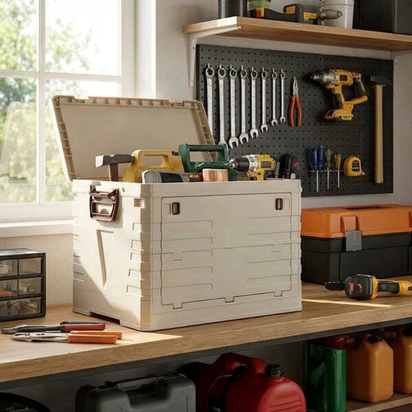 Skladací úložný box Redcliffs béžový