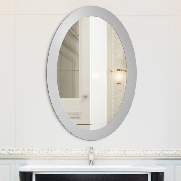 Zrkadlo Balde Oval Silver 70 x 110 cm