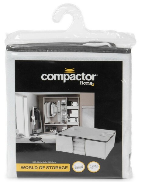 Compactor Úložný box na 2 periny Compactor "Life " 58,5 x 68,5 x 25,5 cm, biely polypropylén