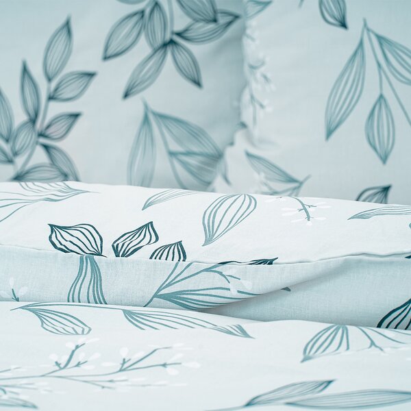 4Home Bavlnené obliečky Frosty Leaves, 140 x 200 cm, 70 x 90 cm