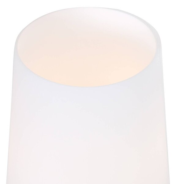 Stolová lampa Ancilla, bronzová, výška 26 cm, kov, sklo, E27, Hnedá / staromosadz, Obývacia izba / jedáleň, kov, Stojacie svietidlo