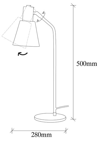ASIR Stolová lampa SIVANI zlatá