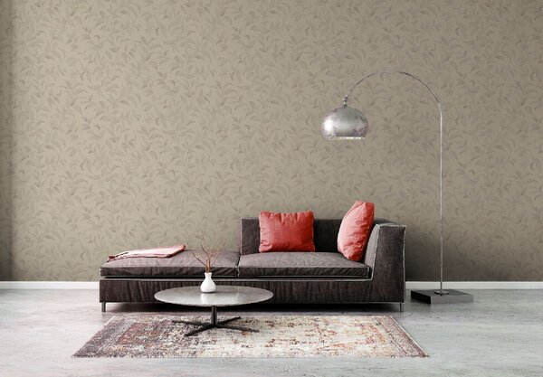 A.S. Création | Vliesová tapeta na stenu Profitex 2022 38962-5 | 0,53 x 10,05 m | béžová, metalická