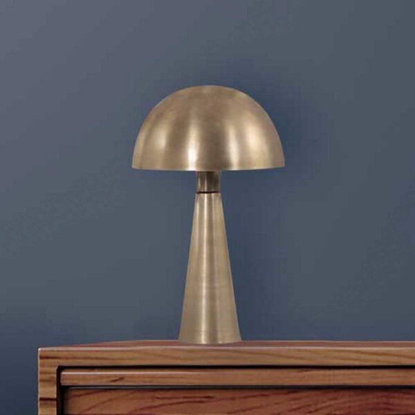 Stolová lampa Pimpernel, bronzová, kovová, výška 42 cm, E27, Hnedá / staromosadz, Obývacia izba / jedáleň, kov, Stojacie svietidlo