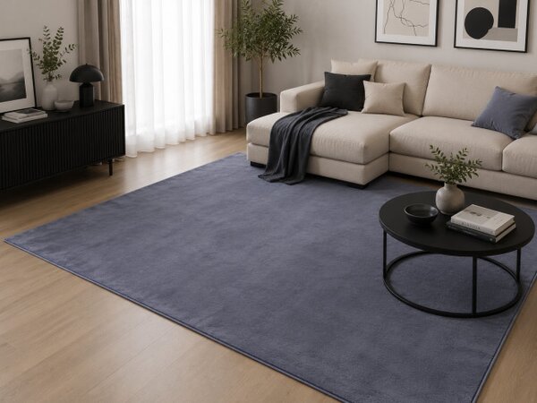 Protišmykový koberec PLUSH tmavosivý
