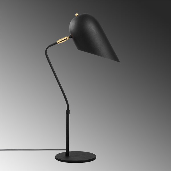 ASIR Stolná lampa KESIK čierna zlatá