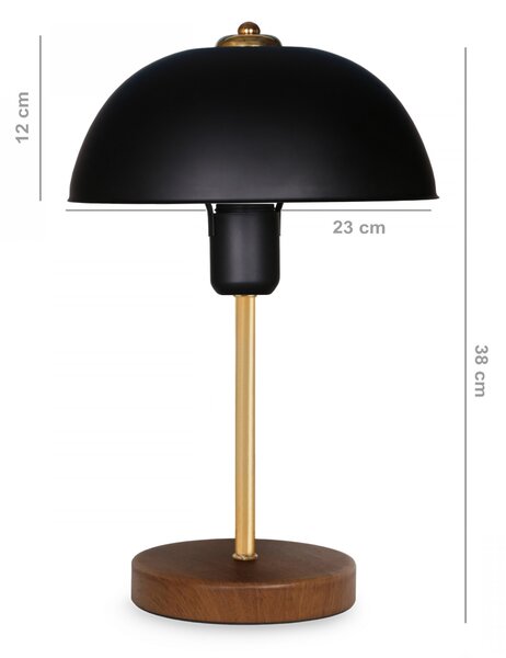 ASIR Stolná lampa AYD čierna