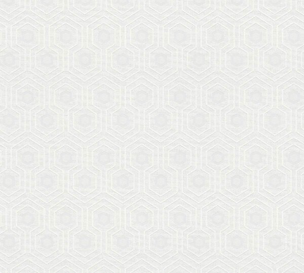 A.S. Création | Pretierateľná vliesová tapeta na stenu Meistervlies 7 Create 38479-1 | 1,06 x 25 m | biela pretierateľná