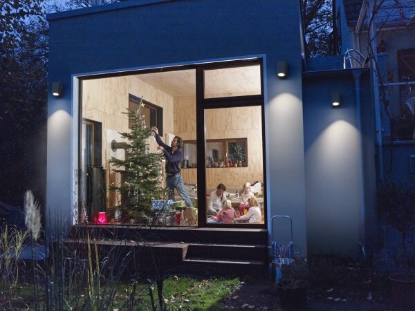 Osram - Vonkajšie nástenné svietidlo ENDURA CLASSIC 1xGU10/35W/230V IP44 čierna