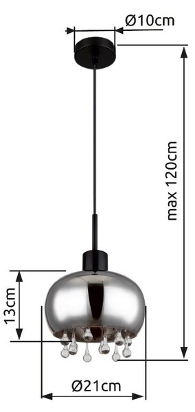 Globo 15839H závesné stropné svietidlo CORRY E27