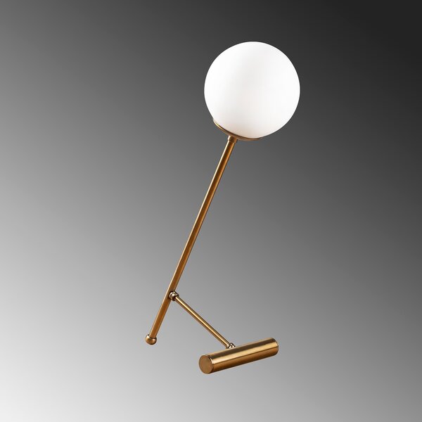 ASIR Stolná lampa GOLF zlatá biela