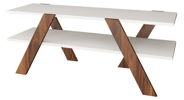 ASIR TV stolík BASIC biely orech