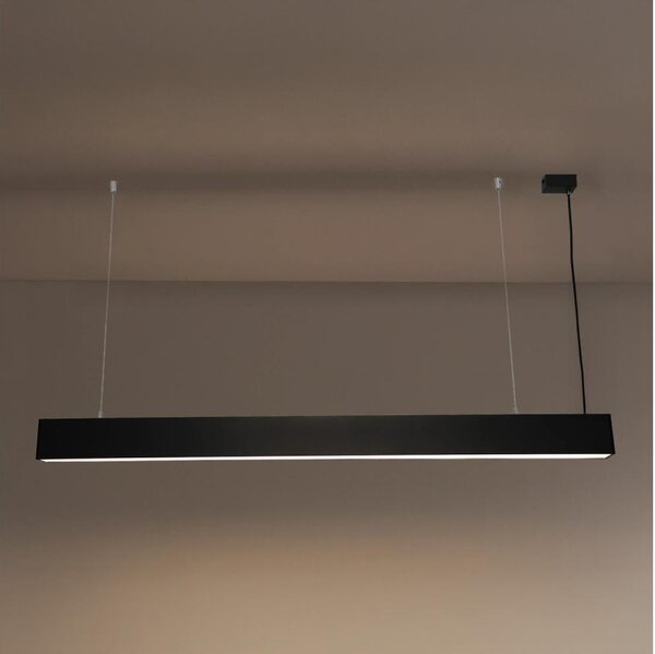 LED luster na lanku LED/55W/230V 3000/4000/6500K 120 cm čierna